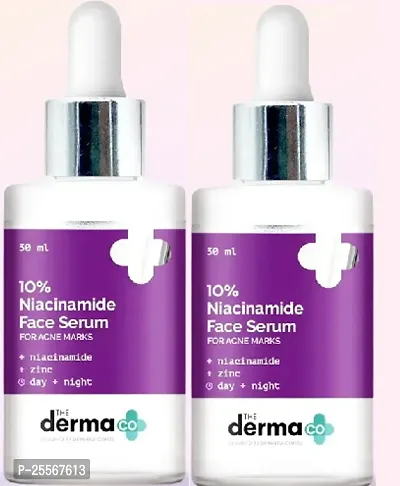 The Derma Co 10% Vitamin C Face Serum with Vitamin C, 5% Niacinamide  Hyaluronic Acid for Skin Radiance - 30ml  pack of 2.