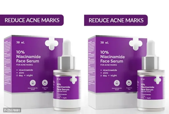 derma 10% niacinamide acne face serum 30ml 02 pack.