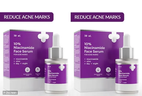 derma 10% niacinamide acne face serum 30ml 02 pack.-thumb0