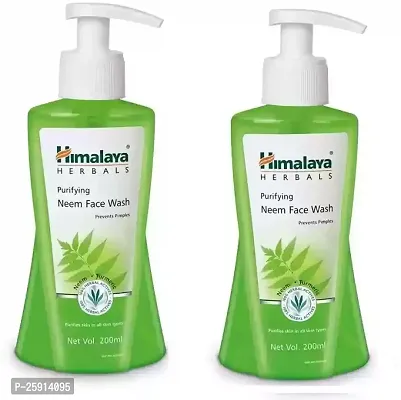 HIMALAYA Herbals Purifying Neem 200 ml, Pack of 2 Face Wash  (200 ml).-thumb0