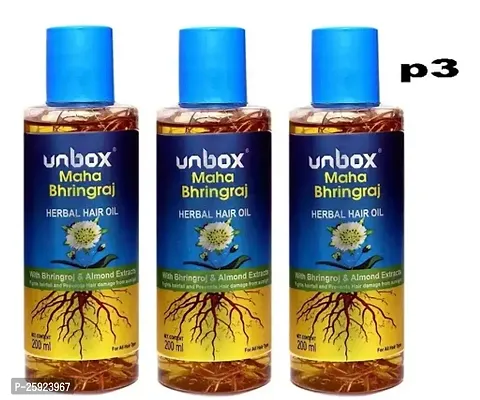 PROFESSIONAL UNBOX BHRINGRAAJ HARBAL HAIR OIL FOR WOMEN PACK OF 3.-thumb0