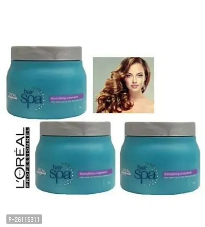 Hair Spa Smoothing Cream Bath Pack Of 3.