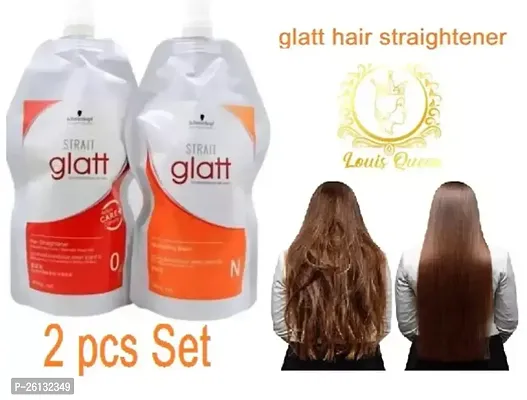 Glatt Professional Hair Straightener Cream Set Of 2 pcs (Pack Of - 1).