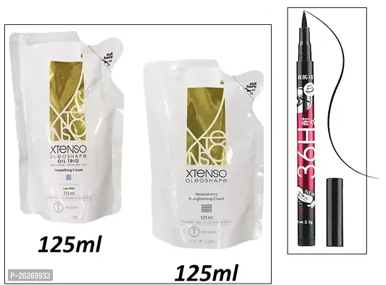 Professional Xtenso Hair Straightning Cream Set (125ml x 125ml).-thumb0