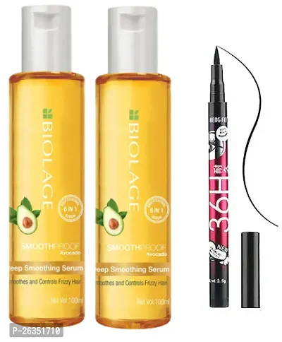 matrix biolage hair serum 100ml pack of 2 with 36h eyeliner.