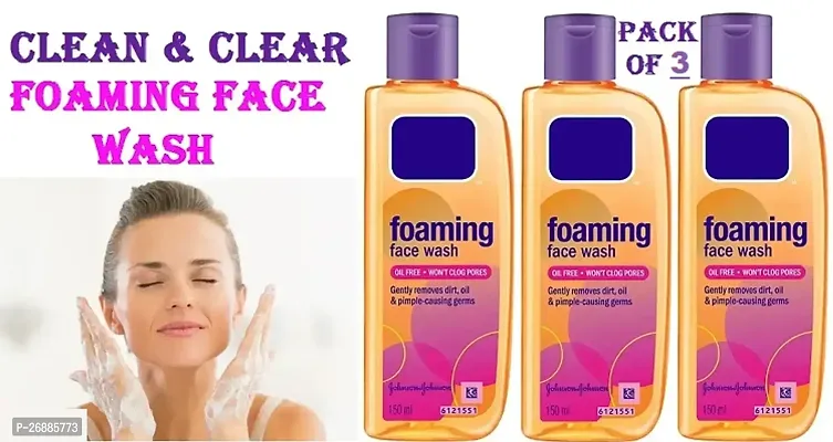 PACK OF 3| CLEAN AND CLEAR FOAMING FACE WASH 1500ML