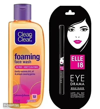 Clean Clear Foaming Face Wash with Elle-18 Kajal.-thumb0