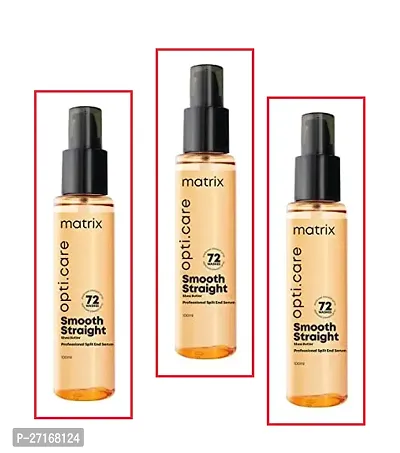 PACK OF 3|Matrix Opti Care Smooth Straight Professional Split End Hair Serum 100ml.