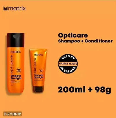 Balaji Matrix Opti.care Smooth Straight Professional Ultra Smoothing Shampoo and Conditioner Combo (200ml + 98g)