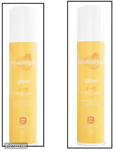 Aqualogica Sunscreen - SPF SPF 50 PA++++ Glow+ Block the Sun Duo with Papaya, Fights Tan, Brightens Skin (2pc Sunscreen)