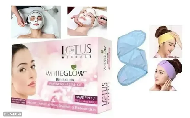 Professional White Glow Facial Kit with facial band.