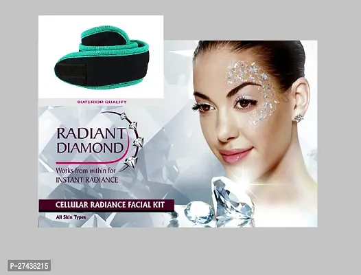 natural glow with L. herbals diamond facial kit + facial band multicolour.