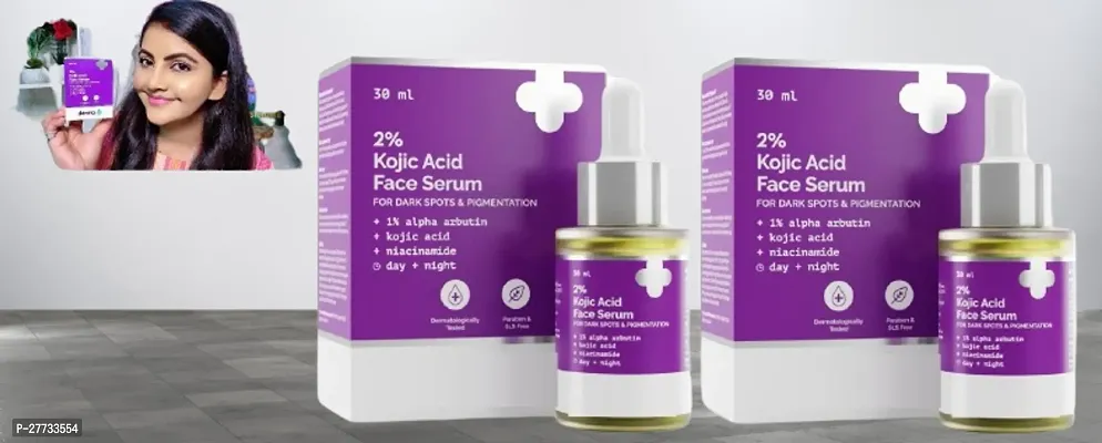 The Derma Co 2% Kojic Acid Face Serum 30ML (pack -02).