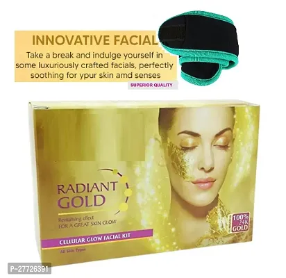 #get L.herbals gold facial kit pack of 1 with multicolour facial band-thumb0