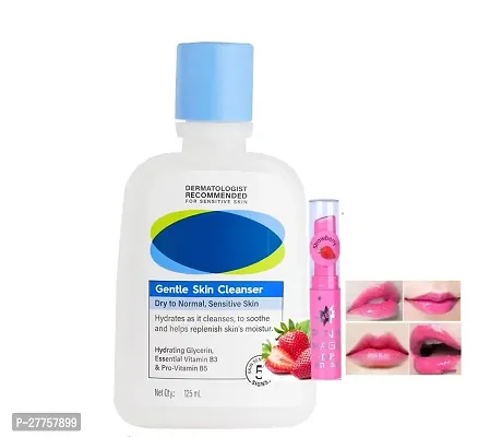 unisex gentle skin cleanser 125ml + magic pink lip balm.