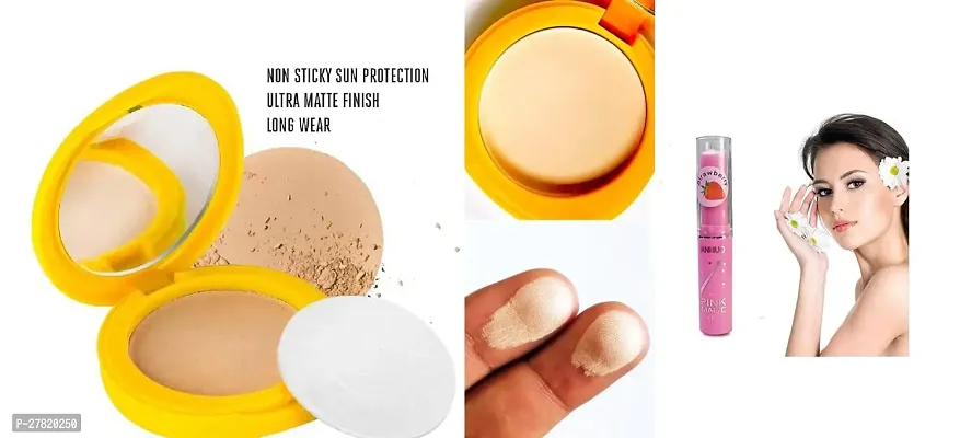 New Skin Whitening Compact with Lip Balm-thumb0