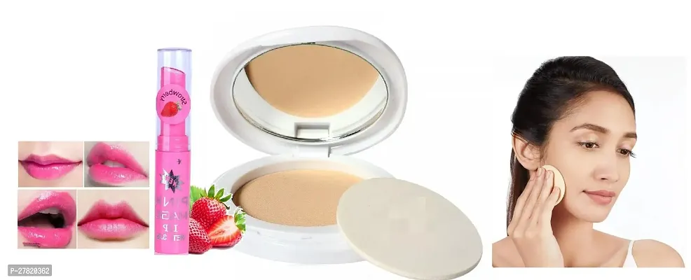 New Skin Whitening Compact with Lip Balm
