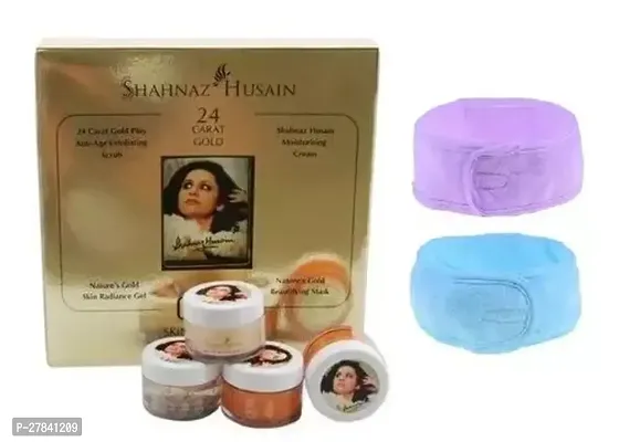 professional shahnaz husain gold facial kit with facial band.