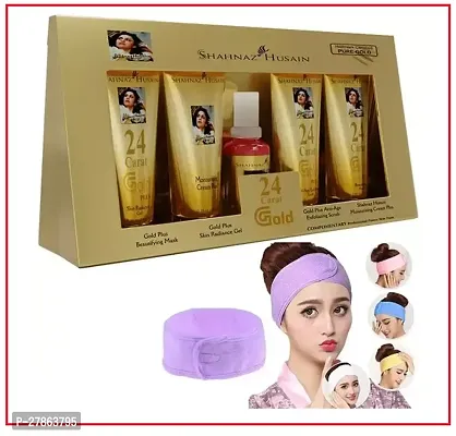 Professional Shahnaz Husain Gold Facial Kit With Facial Band.-thumb0