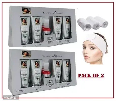 Unisex Professional Shahnaz Husain new Diamond Facial Kit pack of 2 Facial Band