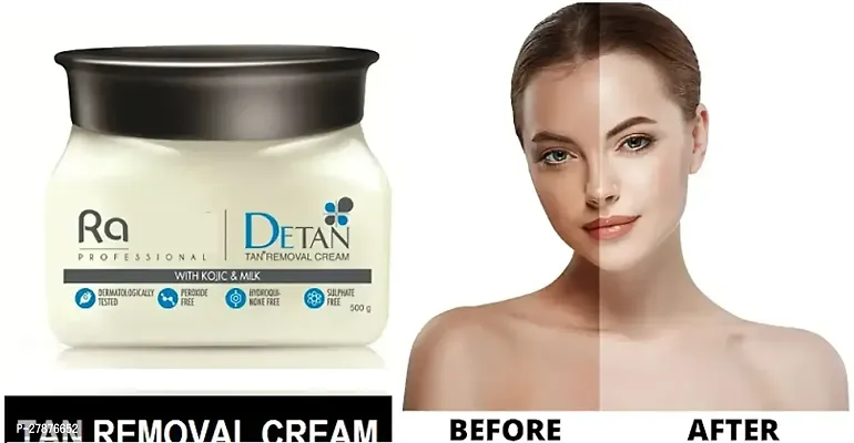 Professional De-Tan Tan removal Cream Kojic Milk | 500 GM |
