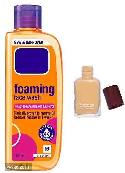 150ml foaming oil clear face wash and 27ml perfect foundition.