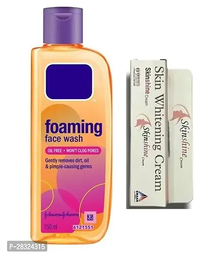 Skinshine Cream Pack of 1 and Foaming 150ml Face Wash Pack Of 1-thumb0