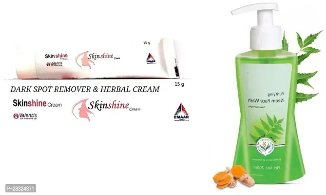 Skinshine Face Cream (Pack of 1) And Neem Face Wash 200ML Pack Of 1