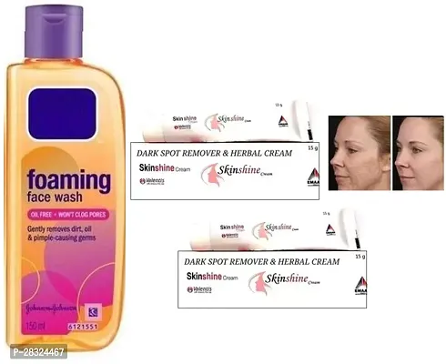 Foaming Face Wash 150ml X1=150 ml and Skinshine Ointment| Emaar 15g _02