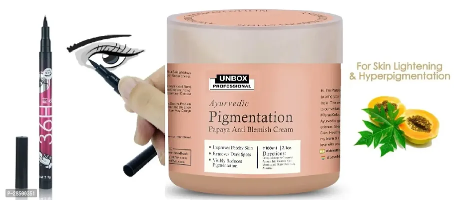 36h black eyeliner with unbox pro. Papaya pigmentation cream 100ml-thumb0