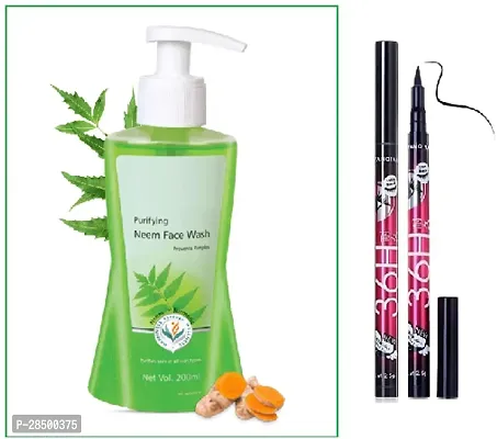 add to cart neem purifying facewash 200ml and 36h eyeliner.