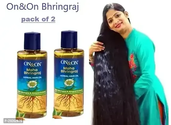 Herbal on And on Maha Bhringraj Hair Oil 200ml Pack of 02-thumb0