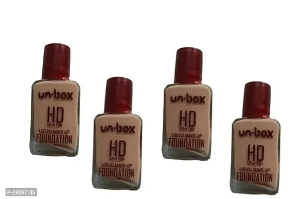 Full Coverage Unbox Hd Liquid Foundation 27ml  Pack of 04.-thumb0