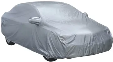 Designer Car Cover With Mirror Pockets For Toyota Fortuner -Silver-thumb1