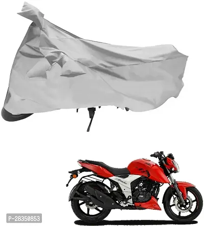 Classic Two Wheeler Cover For Tvs Apache, Silver-thumb0