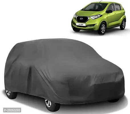 Stylish Car Cover For Datsun Redi-Go - Without Mirror Pockets - Grey-thumb0