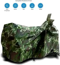 Waterproof Two Wheeler Cover For Hero Splendor Plus, Green-thumb1