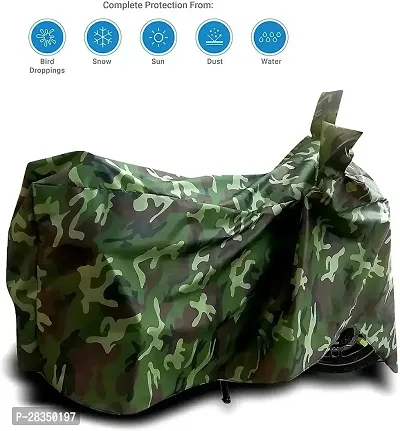 Waterproof Two Wheeler Cover For Hero Splendor Plus, Green-thumb2