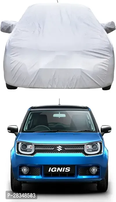 Car Cover For Maruti Suzuki Ignis With Mirror Pockets-thumb0