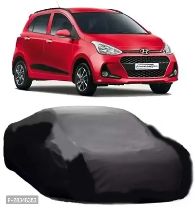 Car Cover Grey Matty Car Body Cover Without Mirror Pocket, Universal Size Compatible With Grand-I-10-thumb0