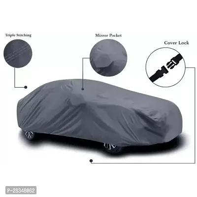 Classic Car Cover For Hyundai I-10 Grand Nios Uv Protection Grey-thumb2
