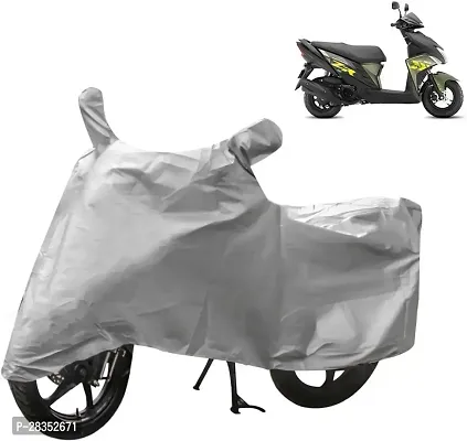 Autoretail Waterproof Two Wheeler Cover For Yamaha Ray Zr, Silver-thumb0