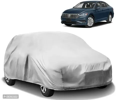 Stylish Car Cover For Volkswagen Jetta - Without Mirror Pockets - Silver-thumb0