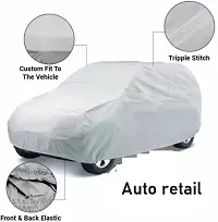 Classic Car Cover For Mahindra Xuv 500 ,Without Mirror Pockets ,Silver, For 2020 Models-thumb1