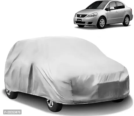 Autoretail Car Cover For Maruti Sx4 Without Mirror Pockets Silver