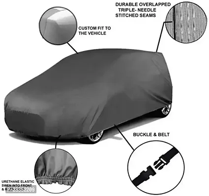 Designer Car Cover Without Mirror Pockets For Universal For Car, Ford Fiesta, Verna, Lancer, Vento, Amaze, Dzire, Sx4-thumb4