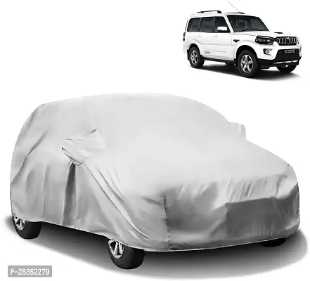 Designer Car Cover With Mirror Pockets For Mahindra Scorpio 2020-thumb0