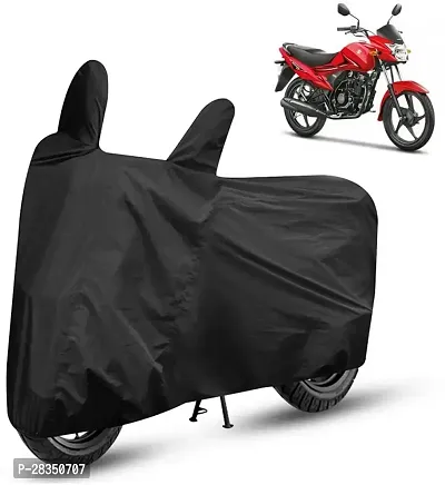 Autoretail Two Wheeler Cover For Suzuki Hayate, Black-thumb0