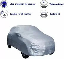 Autoretail Car Cover For Renault Scala Without Mirror Pockets Silver, For 2017 Models-thumb1