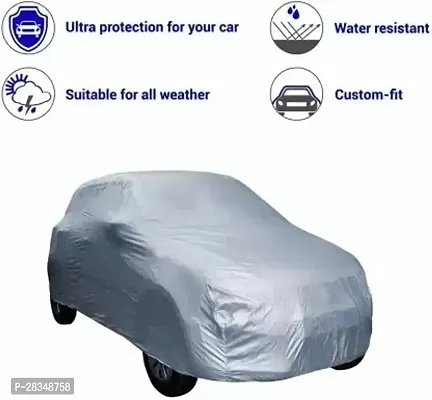 Autoretail Car Cover For Renault Scala Without Mirror Pockets Silver, For 2017 Models-thumb2